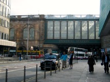 Glasgow Central Station glass bridge